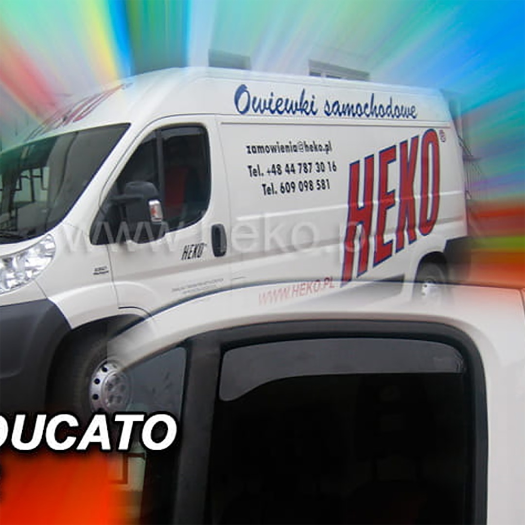 Βλησαρούλης Car Center - ΑΝΕΜΟΘΡΑΥΣΤΕΣ ΓΙΑ FIAT DUCATO 2006-2020 / CITROEN JUMPER 3 ΚΟΝΤΟΣ ΖΕΥΓΑΡΙ ΑΠΟ ΕΥΚΑΜΠΤΟ ΦΙΜΕ ΠΛΑΣΤΙΚΟ HEKO - 2 ΤΕΜ.