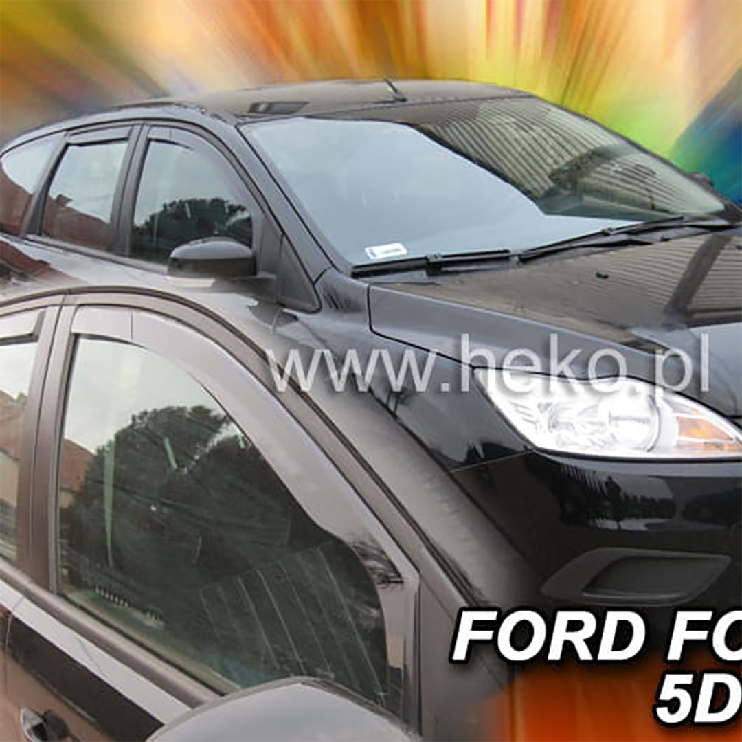 Βλησαρούλης Car Center - ΑΝΕΜΟΘΡΑΥΣΤΕΣ ΓΙΑ FORD FOCUS MK2 4D/5D 2005-2011 ΖΕΥΓΑΡΙ ΑΠΟ ΕΥΚΑΜΠΤΟ ΦΙΜΕ ΠΛΑΣΤΙΚΟ HEKO - 2 ΤΕΜ.