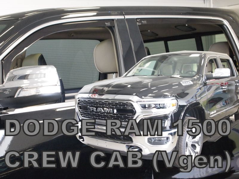 Βλησαρούλης Car Center - ΑΝΕΜΟΘΡΑΥΣΤΕΣ ΓΙΑ DODGE RAM 1500 CREW CAB (ΔΙΠΛΟΚΑΜΠΙΝΟ) 4D 2019+ ΣΕΤ ΑΥΤΟΚΙΝΗΤΟΥ ΑΠΟ ΕΥΚΑΜΠΤΟ ΦΙΜΕ ΠΛΑΣΤΙΚΟ HEKO - 4 ΤΕΜ.
