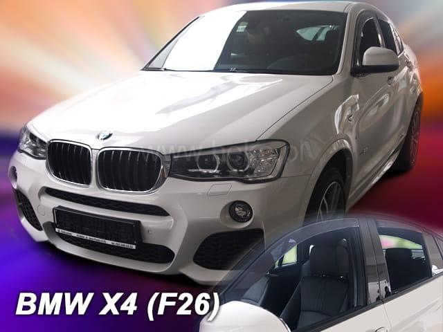 Βλησαρούλης Car Center - ΑΝΕΜΟΘΡΑΥΣΤΕΣ ΓΙΑ BMW X4 F26 5D 2013-2018 ΣΕΤ ΑΥΤΟΚΙΝΗΤΟΥ ΑΠΟ ΕΥΚΑΜΠΤΟ ΦΙΜΕ ΠΛΑΣΤΙΚΟ HEKO - 4 ΤΕΜ.