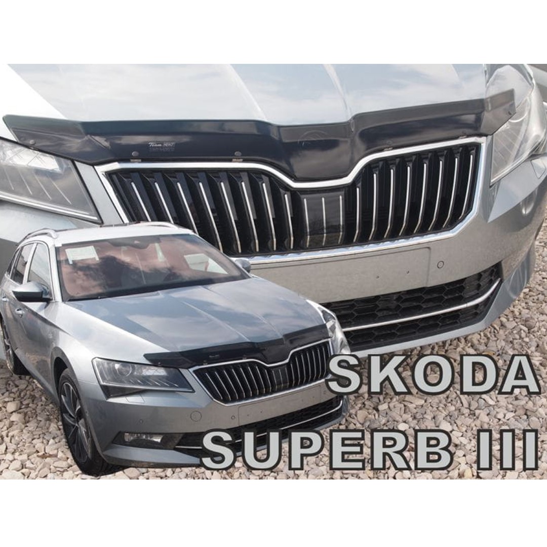 Βλησαρούλης Car Center - ΑΝΕΜΟΘΡΑΥΣΤΗΣ ΚΑΠΩ ΑΥΤΟΚΙΝΗΤΟΥ ΓΙΑ SKODA SUPERB 3 2015+ ΑΠΟ ΕΥΚΑΜΠΤΟ ΦΙΜΕ ΠΛΑΣΤΙΚΟ HEKO - 1 ΤΕΜ.