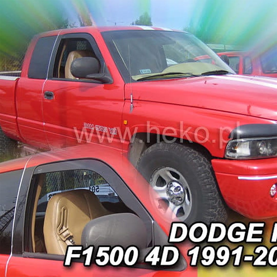 Βλησαρούλης Car Center - ΑΝΕΜΟΘΡΑΥΣΤΕΣ ΓΙΑ DODGE RAM 1500 4D 1991-2002 ΖΕΥΓΑΡΙ ΑΠΟ ΕΥΚΑΜΠΤΟ ΦΙΜΕ ΠΛΑΣΤΙΚΟ HEKO - 2 ΤΕΜ.