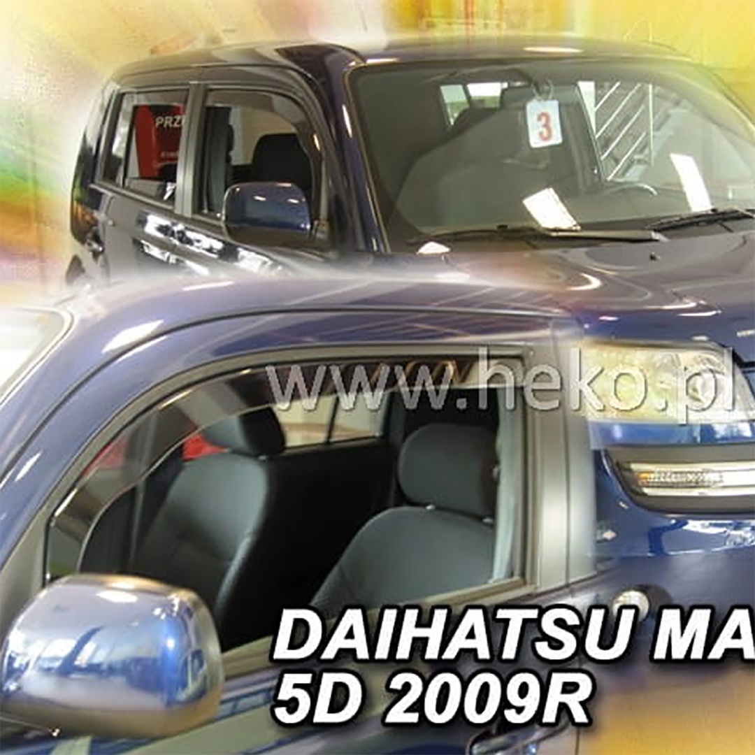 Βλησαρούλης Car Center - ΑΝΕΜΟΘΡΑΥΣΤΕΣ ΓΙΑ DAIHATSU MATERIA 5D 2006-2016 ΖΕΥΓΑΡΙ ΑΠΟ ΕΥΚΑΜΠΤΟ ΦΙΜΕ ΠΛΑΣΤΙΚΟ HEKO - 2 ΤΕΜ.