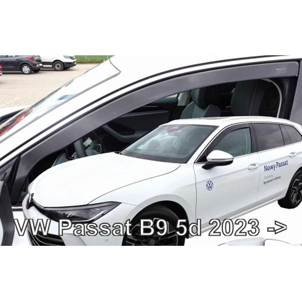 Βλησαρούλης Car Center - ΑΝΕΜΟΘΡΑΥΣΤΕΣ ΓΙΑ VW PASSAT B9 5D 2023+ ΖΕΥΓΑΡΙ ΑΠΟ ΕΥΚΑΜΠΤΟ ΦΙΜΕ ΠΛΑΣΤΙΚΟ HEKO - 2 ΤΕΜ.