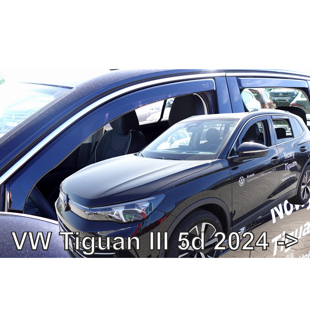 Βλησαρούλης Car Center - ΑΝΕΜΟΘΡΑΥΣΤΕΣ ΓΙΑ VW TIGUAN 5D 2022+ ΣΕΤ ΑΥΤΟΚΙΝΗΤΟΥ ΑΠΟ ΕΥΚΑΜΠΤΟ ΦΙΜΕ ΠΛΑΣΤΙΚΟ HEKO - 4 ΤΕΜ.