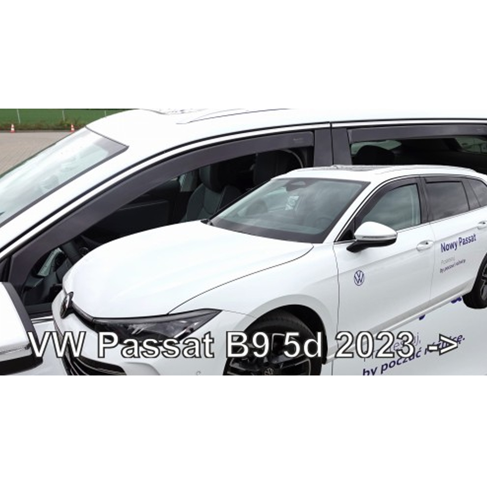 Βλησαρούλης Car Center - ΑΝΕΜΟΘΡΑΥΣΤΕΣ ΓΙΑ VW PASSAT B9 5D 2023+ ΣΕΤ ΑΥΤΟΚΙΝΗΤΟΥ ΑΠΟ ΕΥΚΑΜΠΤΟ ΦΙΜΕ ΠΛΑΣΤΙΚΟ HEKO - 4 ΤΕΜ.