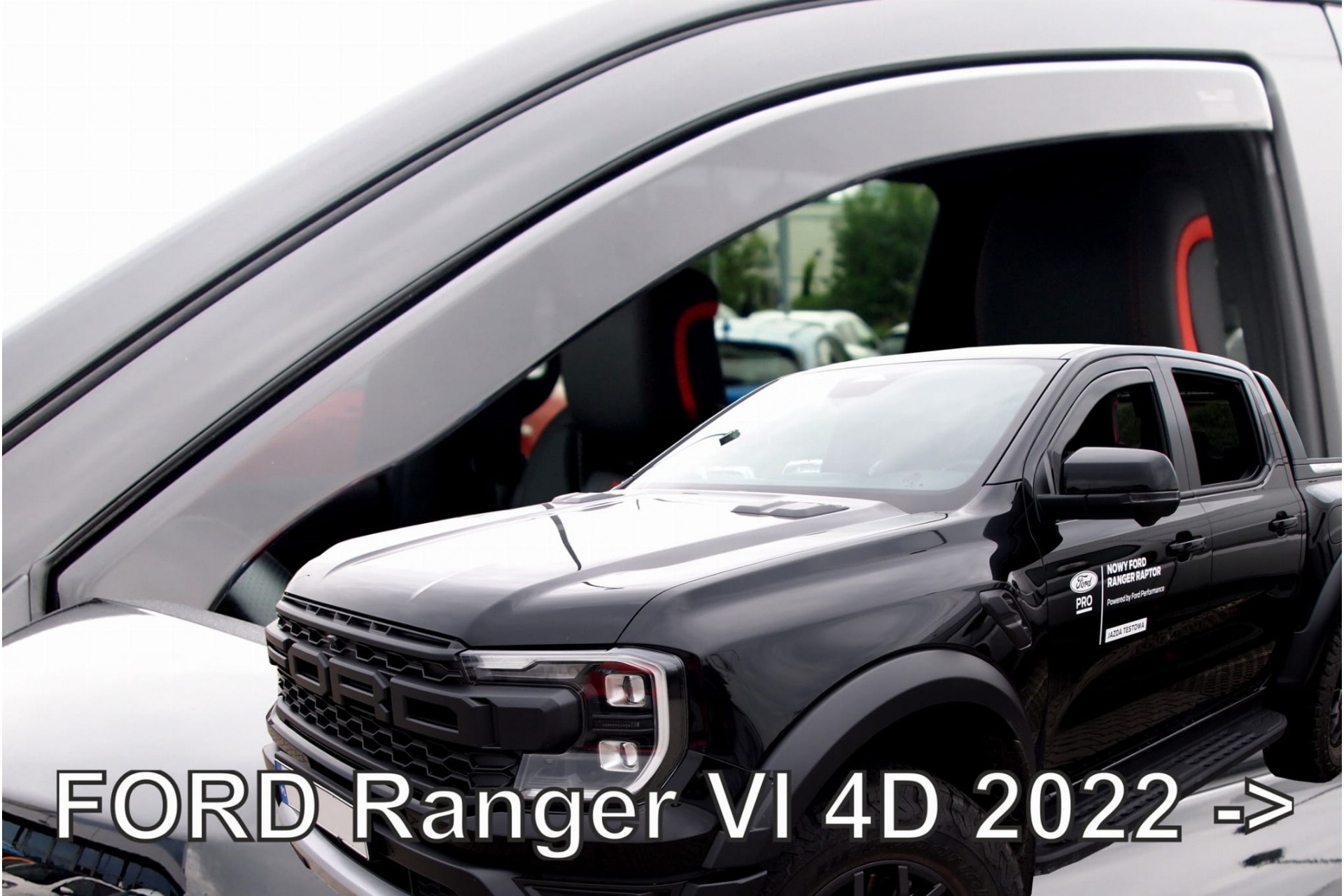 Βλησαρούλης Car Center - ΑΝΕΜΟΘΡΑΥΣΤΕΣ ΓΙΑ FORD RANGER 4D 2022+ /RAPTOR 2022+  ΖΕΥΓΑΡΙ ΑΠΟ ΕΥΚΑΜΠΤΟ ΦΙΜΕ ΠΛΑΣΤΙΚΟ HEKO - 2 ΤΕΜ.