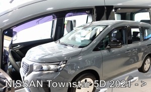 Βλησαρούλης Car Center - ΑΝΕΜΟΘΡΑΥΣΤΕΣ ΓΙΑ NISSAN TOWNSTAR 5D 2021+ ΣΕΤ ΑΥΤΟΚΙΝΗΤΟΥ ΑΠΟ ΕΥΚΑΜΠΤΟ ΦΙΜΕ ΠΛΑΣΤΙΚΟ HEKO - 4 ΤΕΜ