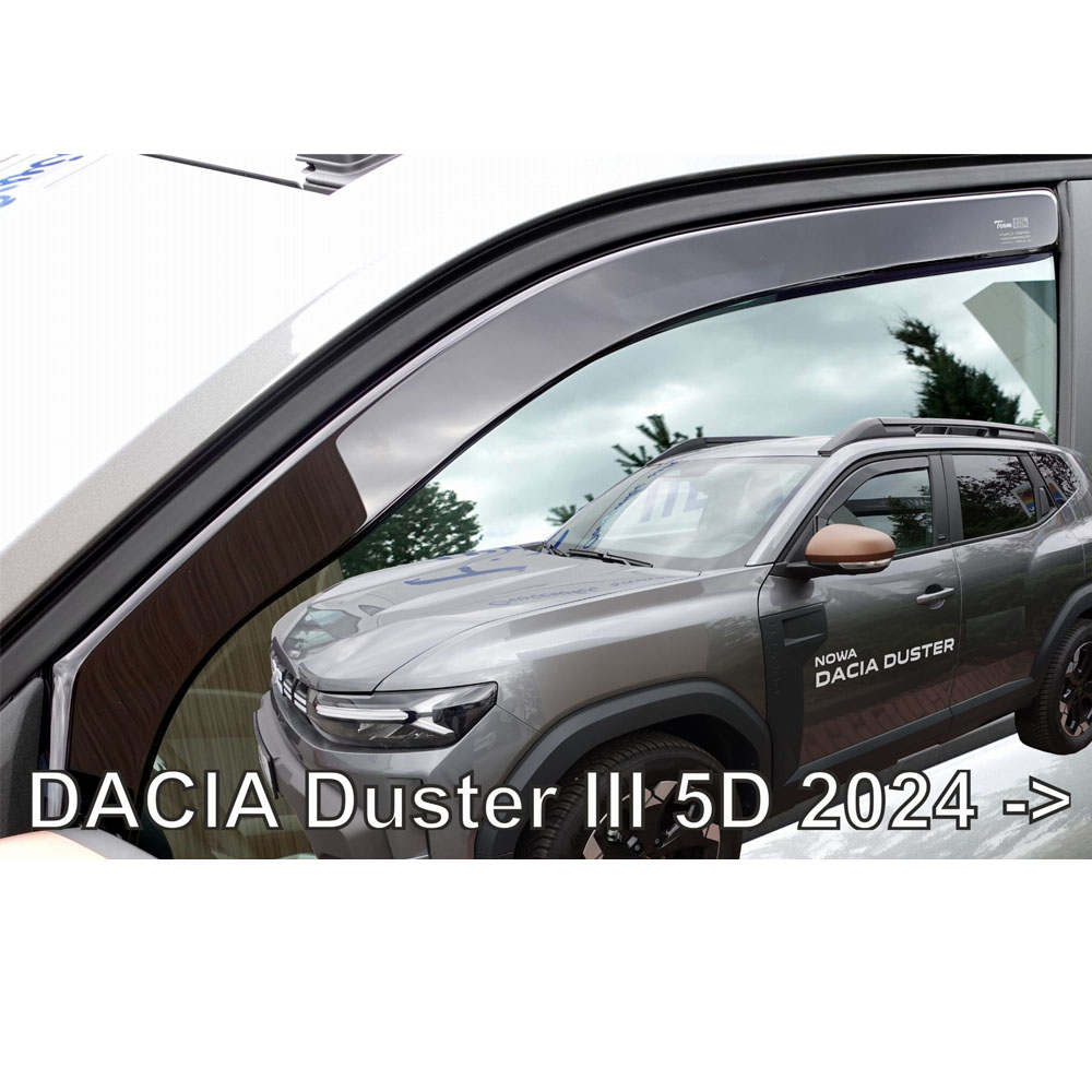 Βλησαρούλης Car Center - ΑΝΕΜΟΘΡΑΥΣΤΕΣ ΓΙΑ DACIA DUSTER 5D 2024+ ΖΕΥΓΑΡΙ ΑΠΟ ΕΥΚΑΜΠΤΟ ΦΙΜΕ ΠΛΑΣΤΙΚΟ HEKO - 2 ΤΕΜ