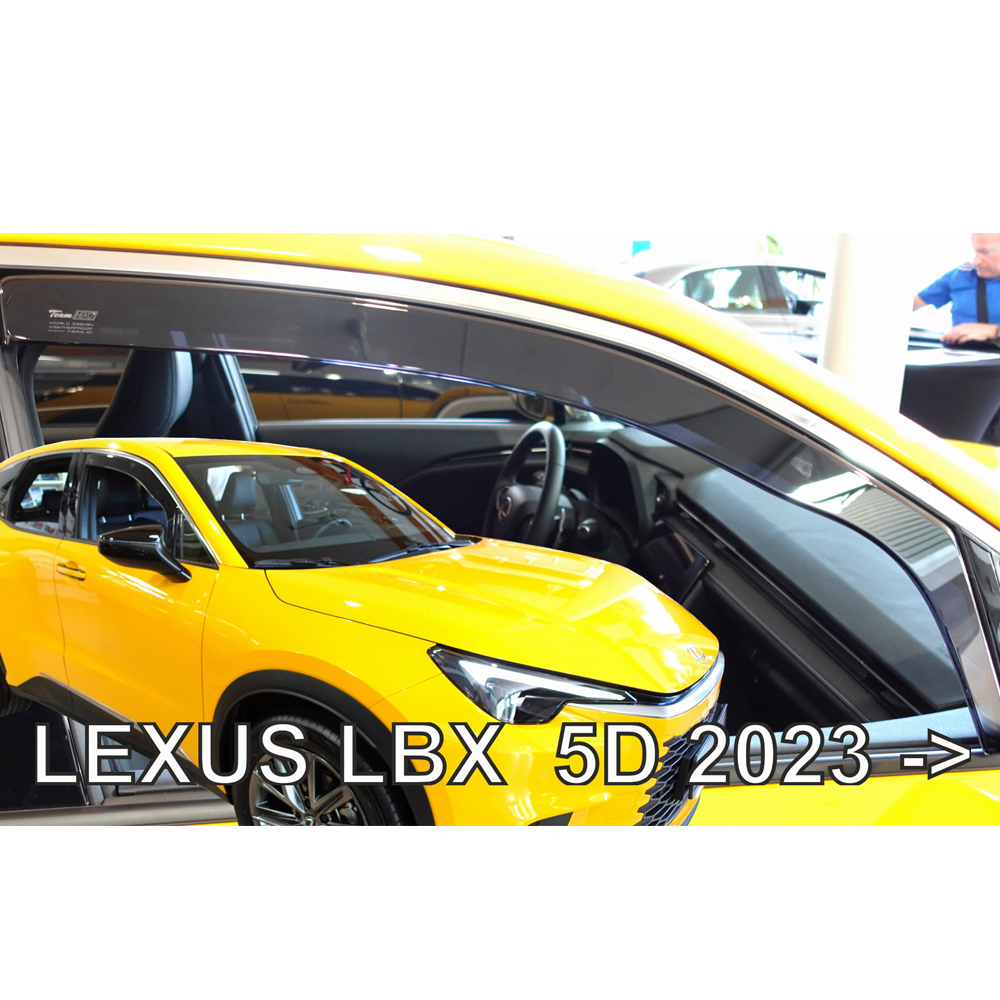 Βλησαρούλης Car Center - ΑΝΕΜΟΘΡΑΥΣΤΕΣ ΓΙΑ LEXUS LBX 5D 2023+ - ΖΕΥΓΑΡΙ ΑΥΤΟΚΙΝΗΤΟΥ ΑΠΟ ΕΥΚΑΜΠΤΟ ΦΙΜΕ ΠΛΑΣΤΙΚΟ HEKO - 2 ΤΕΜ.