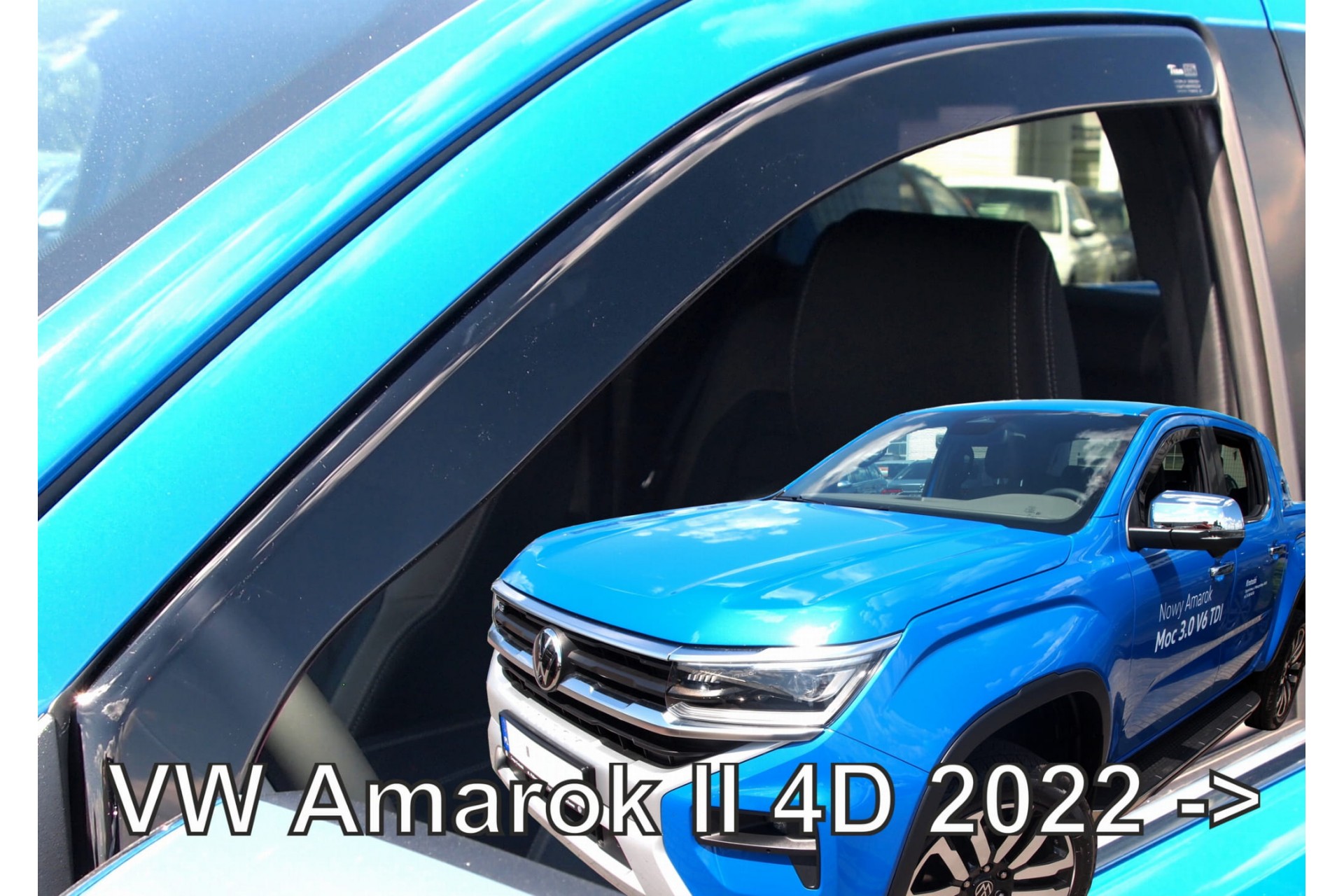 Βλησαρούλης Car Center - ΑΝΕΜΟΘΡΑΥΣΤΕΣ ΓΙΑ VW AMAROK 4D 2022+ ΖΕΥΓΑΡΙ ΑΠΟ ΕΥΚΑΜΠΤΟ ΦΙΜΕ ΠΛΑΣΤΙΚΟ HEKO - 2 ΤΕΜ.