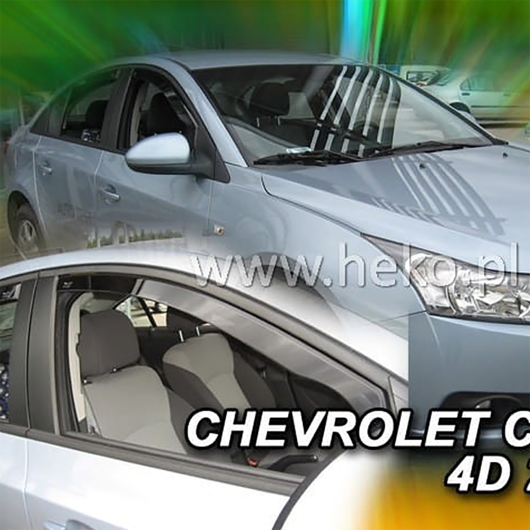 Βλησαρούλης Car Center - ΑΝΕΜΟΘΡΑΥΣΤΕΣ ΓΙΑ CHEVROLET CRUZE 4D SEDAN 2009-2016 / 5D HTB 2011-2016 / 5D WAGON 2012- ΖΕΥΓΑΡΙ ΑΠΟ ΕΥΚΑΜΠΤΟ ΦΙΜΕ ΠΛΑΣΤΙΚΟ HEKO - 2 ΤΕΜ.