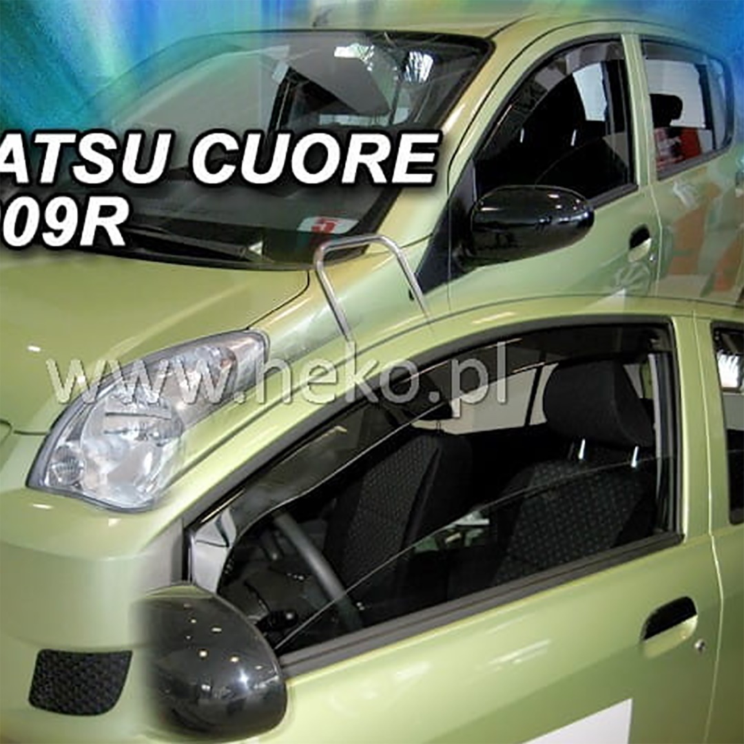 Βλησαρούλης Car Center - ΑΝΕΜΟΘΡΑΥΣΤΕΣ ΓΙΑ DAIHATSU CUORE 7 5D 2007-2018 ΖΕΥΓΑΡΙ ΑΠΟ ΕΥΚΑΜΠΤΟ ΦΙΜΕ ΠΛΑΣΤΙΚΟ HEKO - 2 ΤΕΜ.