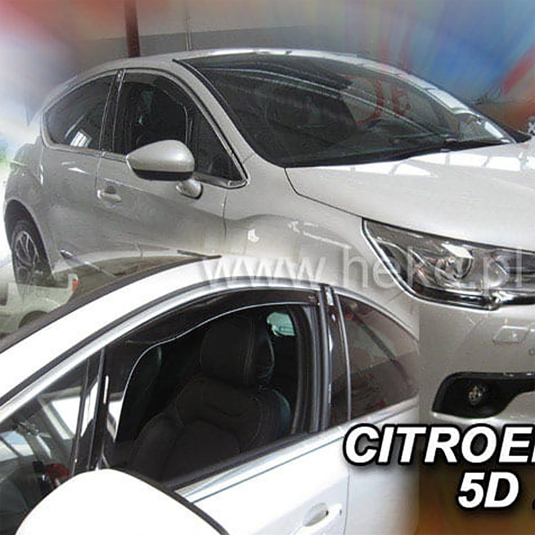 Βλησαρούλης Car Center - ΑΝΕΜΟΘΡΑΥΣΤΕΣ ΓΙΑ CITROEN DS4 5D 2011-2018 ΖΕΥΓΑΡΙ ΑΠΟ ΕΥΚΑΜΠΤΟ ΦΙΜΕ ΠΛΑΣΤΙΚΟ HEKO - 2 ΤΕΜ.