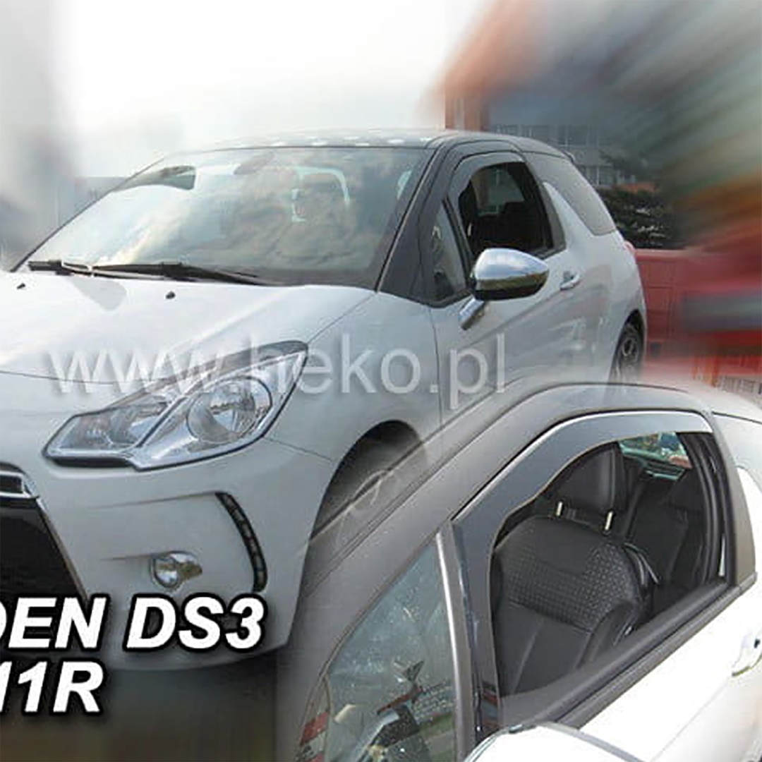 Βλησαρούλης Car Center - ΑΝΕΜΟΘΡΑΥΣΤΕΣ ΓΙΑ CITROEN DS3 3D 2010-2019 ΖΕΥΓΑΡΙ ΑΠΟ ΕΥΚΑΜΠΤΟ ΦΙΜΕ ΠΛΑΣΤΙΚΟ HEKO - 2 ΤΕΜ.