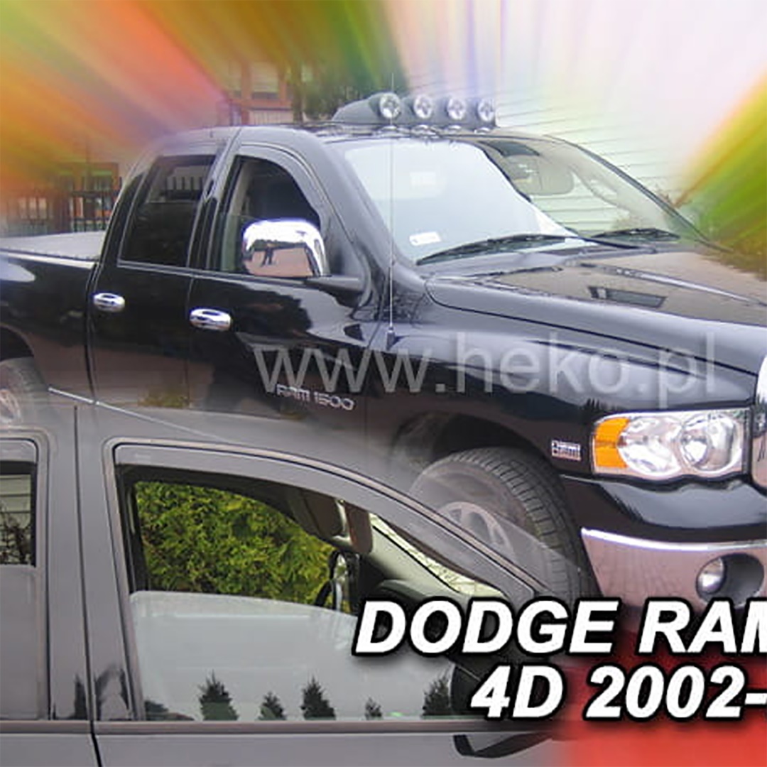 Βλησαρούλης Car Center - ΑΝΕΜΟΘΡΑΥΣΤΕΣ ΓΙΑ DODGE RAM 1500 4D 2002-2008 ΖΕΥΓΑΡΙ ΑΠΟ ΕΥΚΑΜΠΤΟ ΦΙΜΕ ΠΛΑΣΤΙΚΟ HEKO - 2 ΤΕΜ.