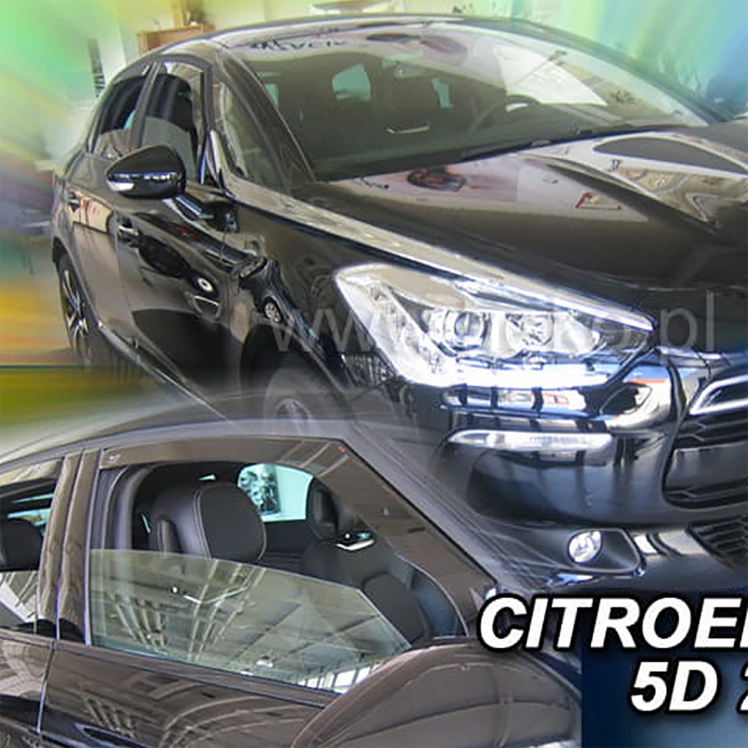 Βλησαρούλης Car Center - ΑΝΕΜΟΘΡΑΥΣΤΕΣ ΓΙΑ CITROEN DS5 5D 2012-2018 ΖΕΥΓΑΡΙ ΑΠΟ ΕΥΚΑΜΠΤΟ ΦΙΜΕ ΠΛΑΣΤΙΚΟ HEKO - 2 ΤΕΜ.
