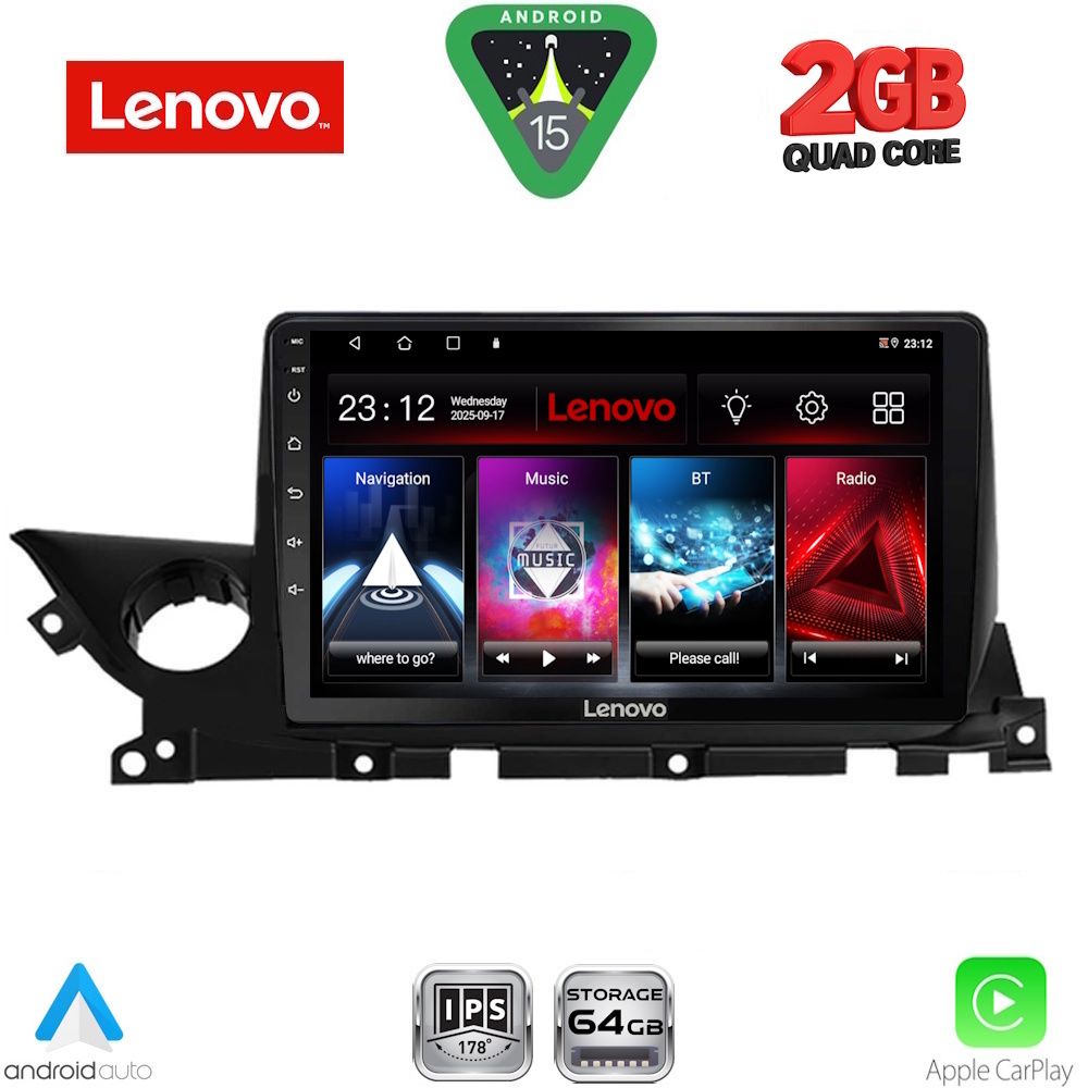 Βλησαρούλης Car Center - LENOVO LVD 2379B_CPA (9inc) MULTIMEDIA TABLET for MAZDA 6 mod. 2021-2026