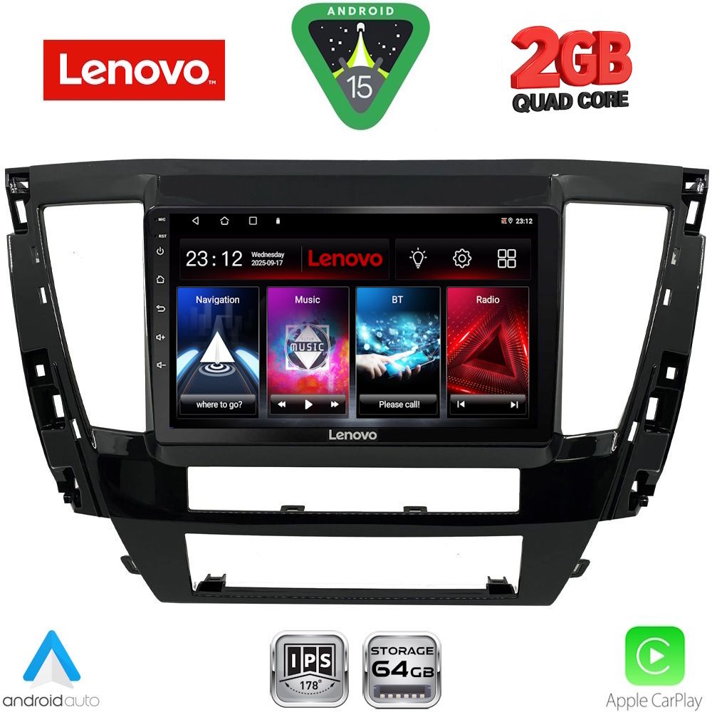 Βλησαρούλης Car Center - LENOVO LVD 2447S_CPA (9inc) MULTIMEDIA TABLET for MITSUBISHI PAJERO SPORT mod. 2020+