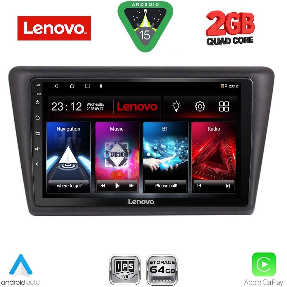 Βλησαρούλης Car Center - LENOVO LVD 2600_CPA (9inc) MULTIMEDIA TABLET for  SKODA RAPID SPACEBACK mod. 2014-2019