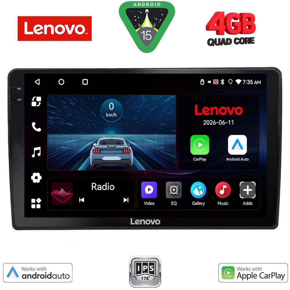 Βλησαρούλης Car Center - LENOVO LVE 8005_CPAA (10inc) MULTIMEDIA TABLET for AUDI A4 mod. 2008-2015