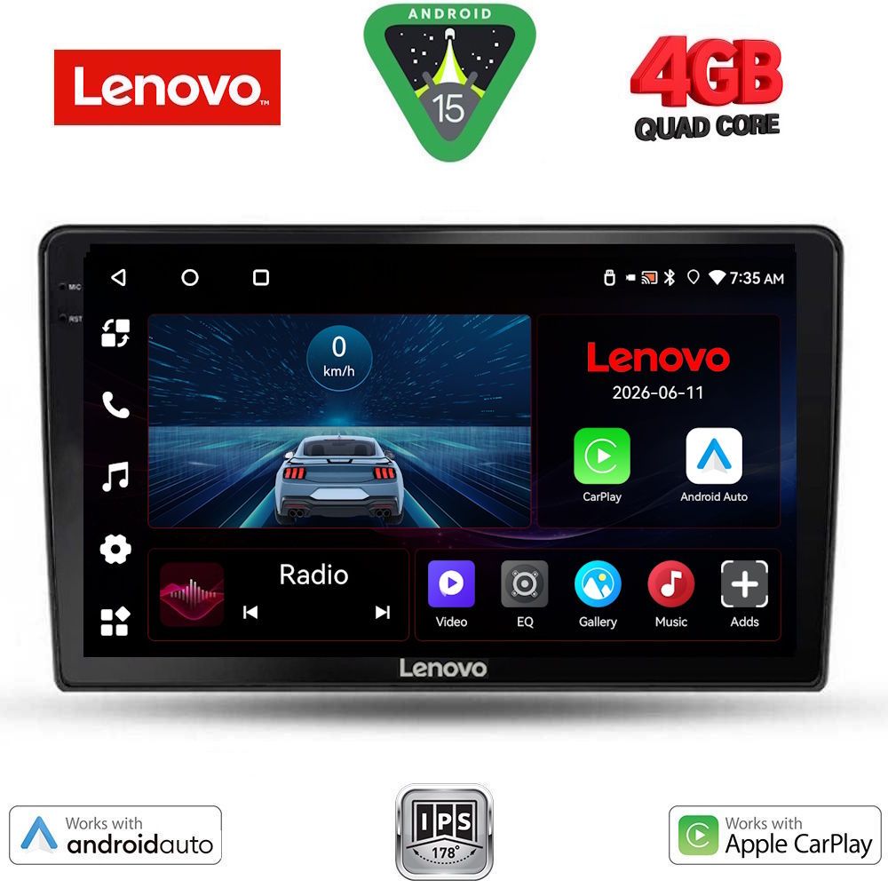 Βλησαρούλης Car Center - LENOVO LVE 8026_CPAA (9inc) MULTIMEDIA TABLET for ALFA ROMEO GIULIETTA mod 2014-2020