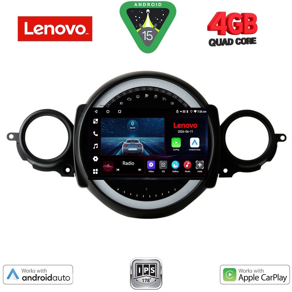 Βλησαρούλης Car Center - LENOVO LVE 8064_CPAA (9inc) MULTIMEDIA TABLET for MINI COOPER (R56-R57) mod. 2006-2014 - CLUBMAN (R55) mod. 2007-2014