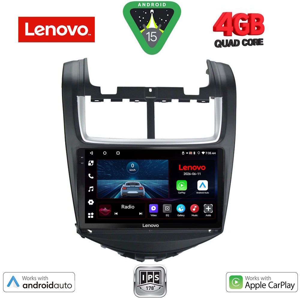 Βλησαρούλης Car Center - LENOVO LVE 8075_CPAA (9inc) MULTIMEDIA TABLET for CHEVROLET AVEO mod. 2014-2017