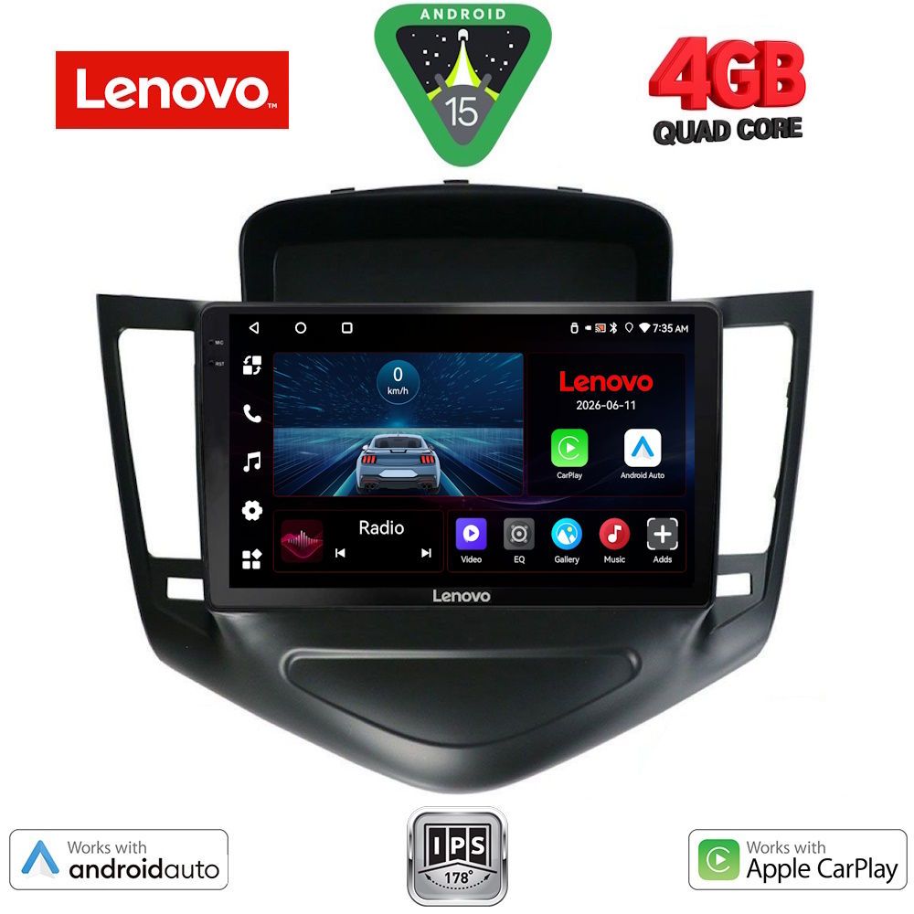Βλησαρούλης Car Center - LENOVO LVE 8076_CPAA (9inc) MULTIMEDIA TABLET for CHEVROLET CRUZE mod. 2008-2012