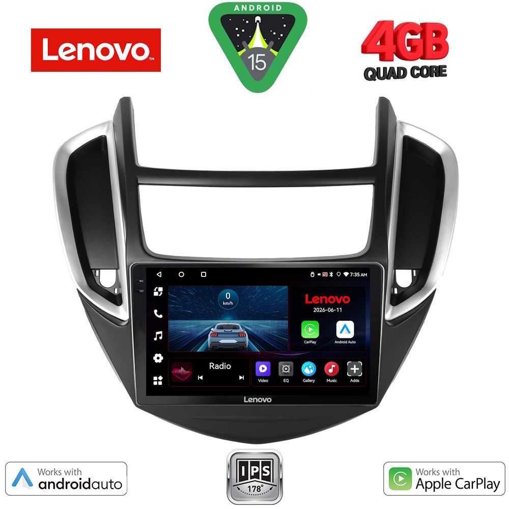Βλησαρούλης Car Center - LENOVO LVE 8080_CPAA (9inc) MULTIMEDIA TABLET for CHEVROLET TRAX mod. 2014-2022