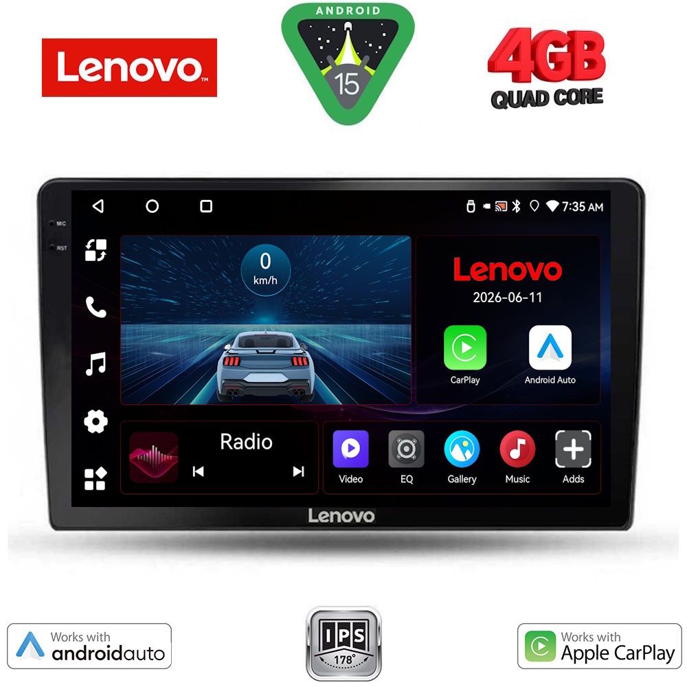 Βλησαρούλης Car Center - LENOVO LVE 8103B_CPAA (9inc) MULTIMEDIA TABLET for DACIA DUSTER mod. 2012-2019