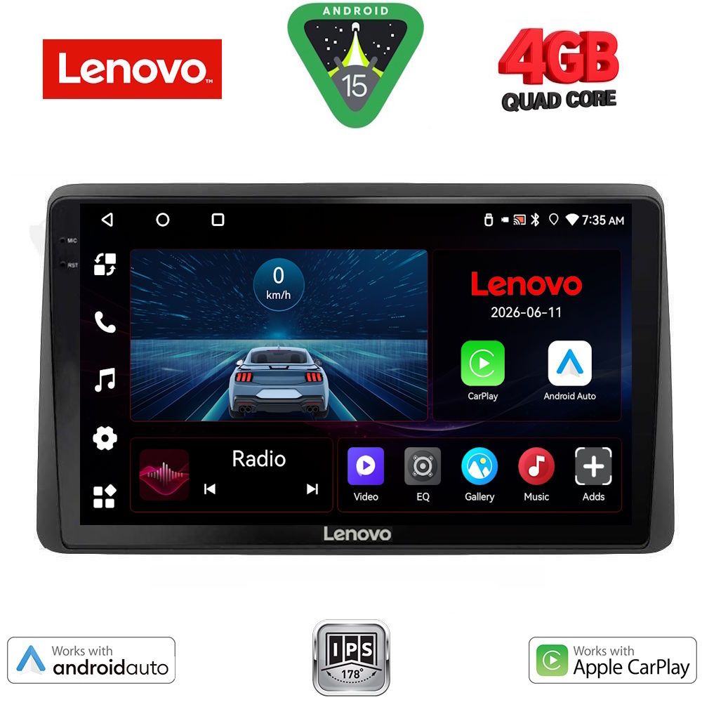 Βλησαρούλης Car Center - LENOVO LVE 8104_CPAA (10inc) MULTIMEDIA TABLET for DACIA DUSTER mod. 2019-2026