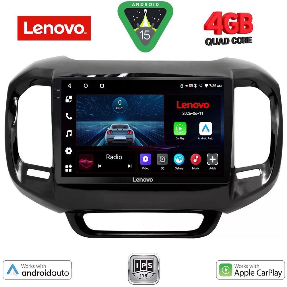 Βλησαρούλης Car Center - LENOVO LVE 8127_CPAA (9inc) MULTIMEDIA TABLET for FIAT TORO mod. 2017-2024