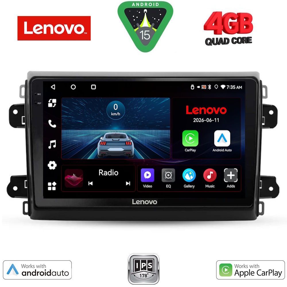 Βλησαρούλης Car Center - LENOVO LVE 8143_CPAA (9inc) MULTIMEDIA TABLET for FIAT DUCATO mod. 2021-2026