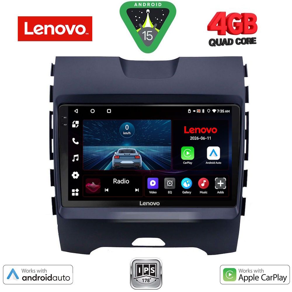 Βλησαρούλης Car Center - LENOVO LVE 8152_CPAA (9inc) MULTIMEDIA TABLET for FORD EDGE mod. 2015-2023