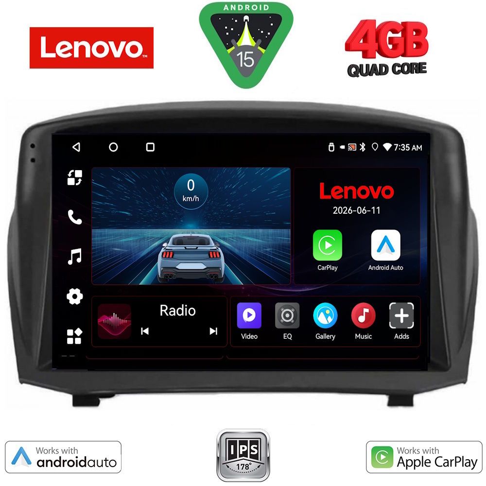 Βλησαρούλης Car Center - LENOVO LVE 8154B_CPAA (9inc) MULTIMEDIA TABLET for FORD FIESTA mod. 2008-2017