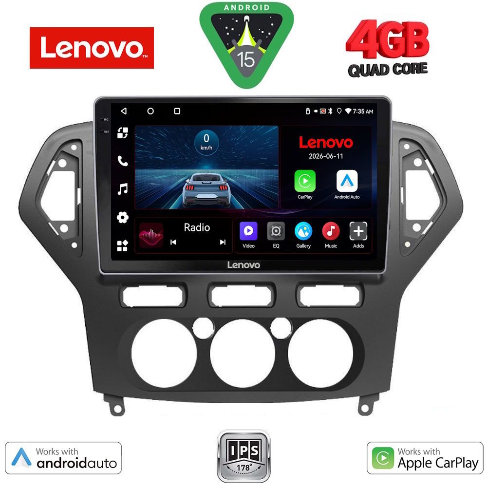 Βλησαρούλης Car Center - LENOVO LVE 8162_CPAA A/C (10inc) MULTIMEDIA TABLET for FORD MONDEO mod. 2007-2011