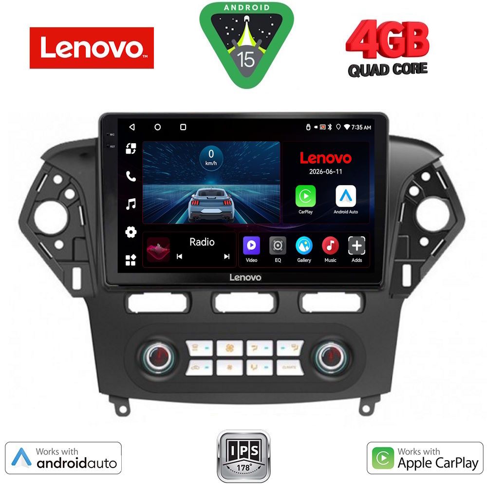 Βλησαρούλης Car Center - LENOVO LVE 8163_CPAA CLIMA (10inc) MULTIMEDIA TABLET for FORD MONDEO mod. 2011-2013