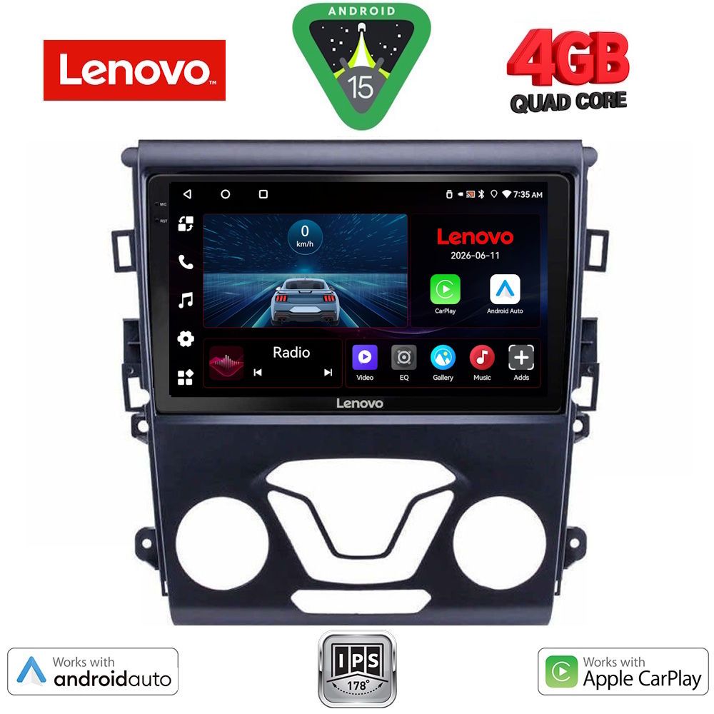 Βλησαρούλης Car Center - LENOVO LVE 8164_CPAA A/C (9inc) MULTIMEDIA TABLET for FORD MONDEO mod. 2014-2023