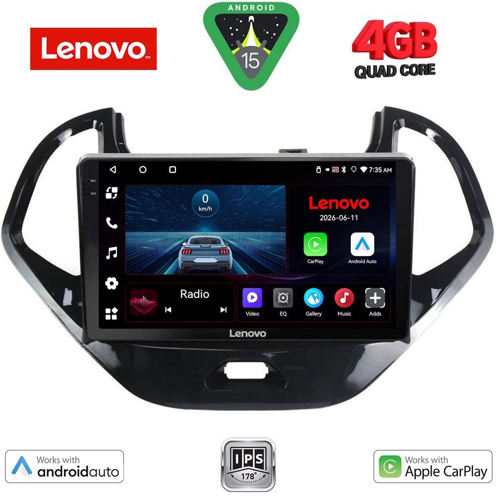 Βλησαρούλης Car Center - LENOVO LVE 8167SH_CPAA (9inc) MULTIMEDIA TABLET for FORD KA mod. 2017-2024