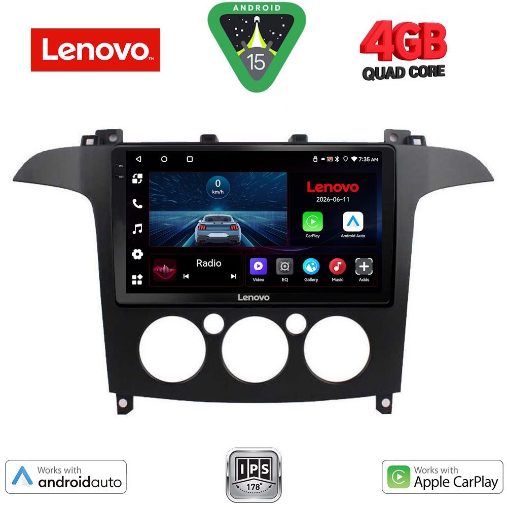 Βλησαρούλης Car Center - LENOVO LVE 8175_CPAA A/C (9inc) MULTIMEDIA TABLET for FORD SMAX mod. 2006-2014