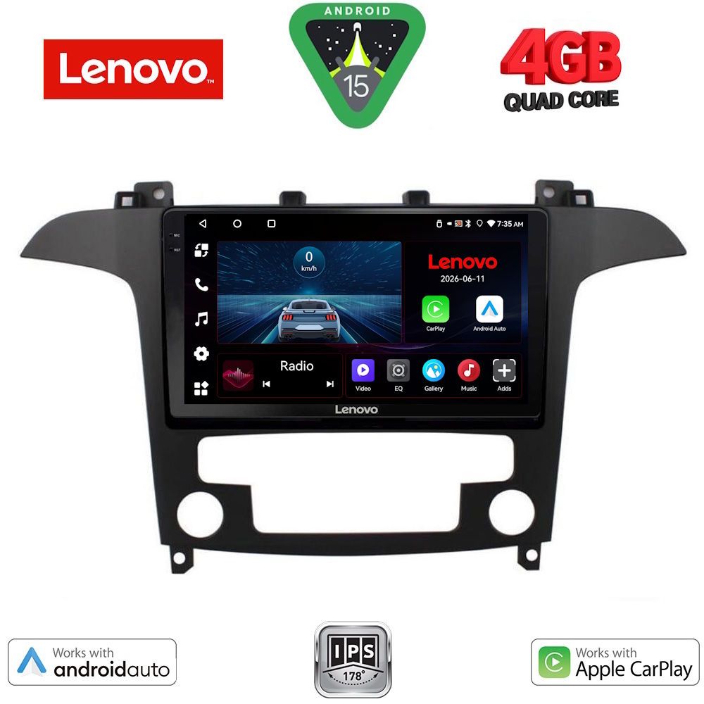 Βλησαρούλης Car Center - LENOVO LVE 8175_CPAA CLIMA (9inc) MULTIMEDIA TABLET for FORD SMAX mod. 2006-2014