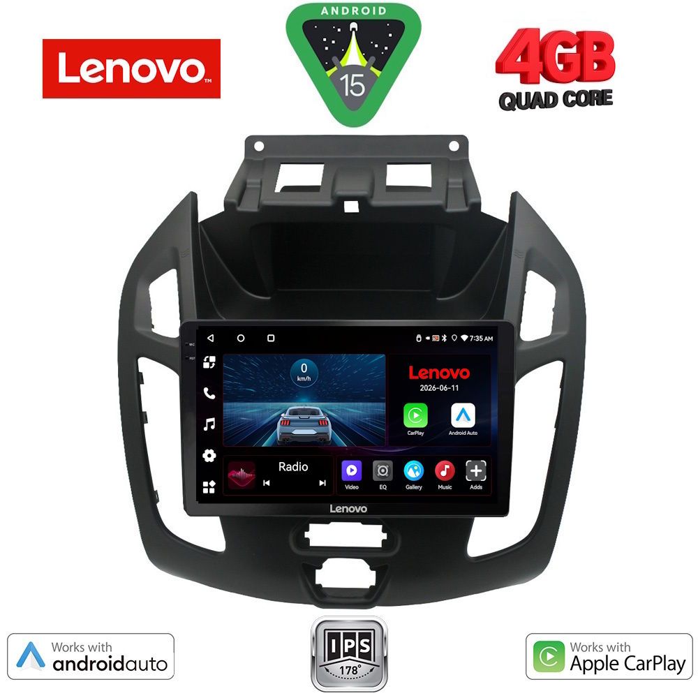 Βλησαρούλης Car Center - LENOVO LVE 8176_CPAA (9inc) MULTIMEDIA TABLET for FORD TRANSIT CONNECT mod. 2013-2018