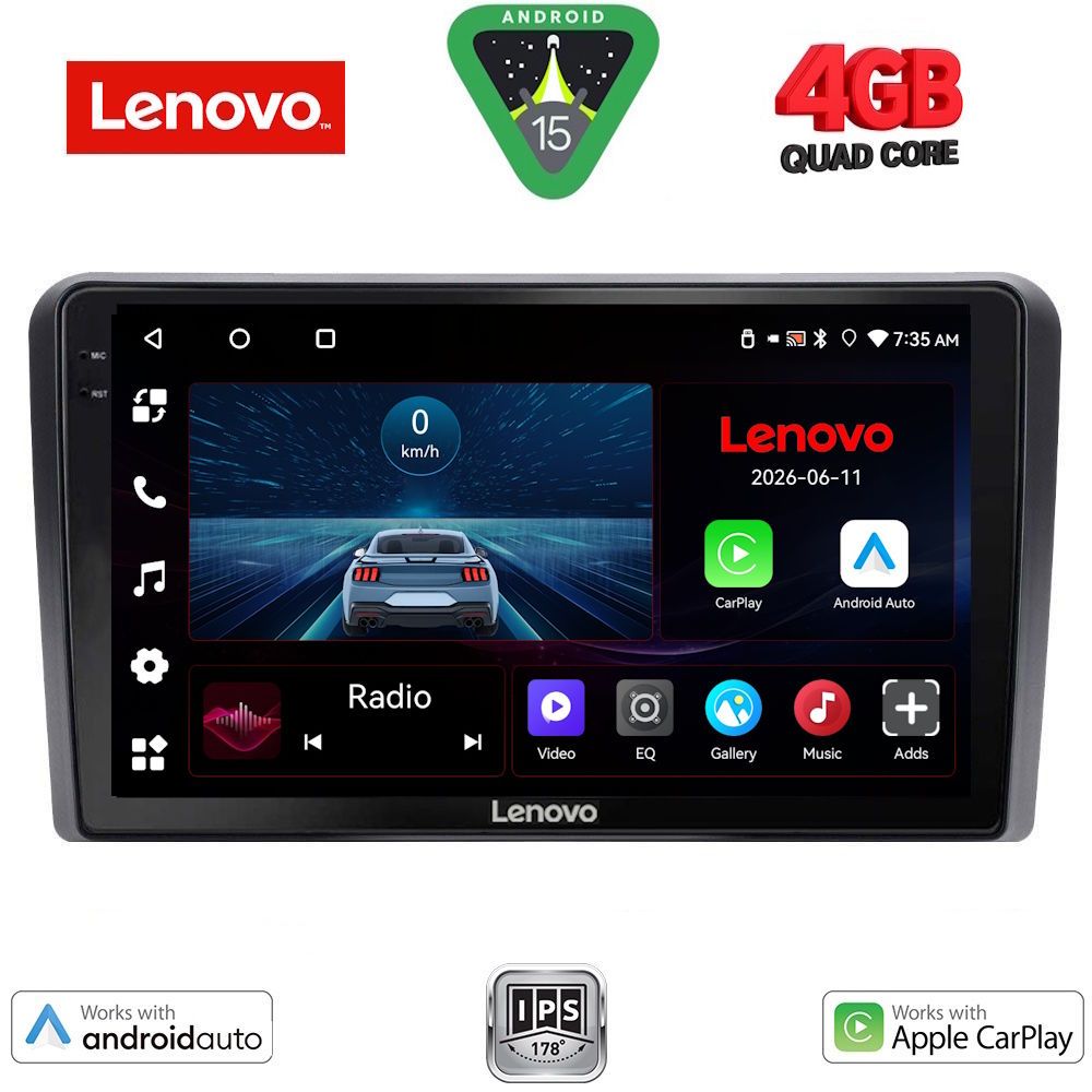 Βλησαρούλης Car Center - LENOVO LVE 8180_CPAA (9inc) MULTIMEDIA TABLET for FORD TOURNEO – COURIER mod. 2014-2024
