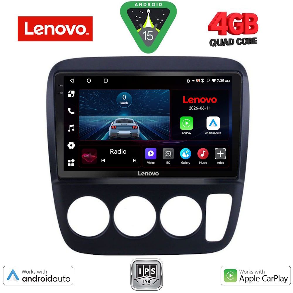 Βλησαρούλης Car Center - LENOVO LVE 8196_CPAA A/C (9inc) MULTIMEDIA TABLET for HONDA CRV mod. 1996-2006