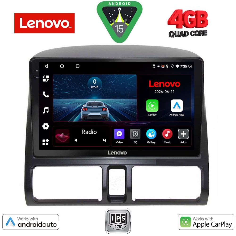 Βλησαρούλης Car Center - LENOVO LVE 8196_CPAA CLIMA (9inc) MULTIMEDIA TABLET for HONDA CRV mod. 1996-2006