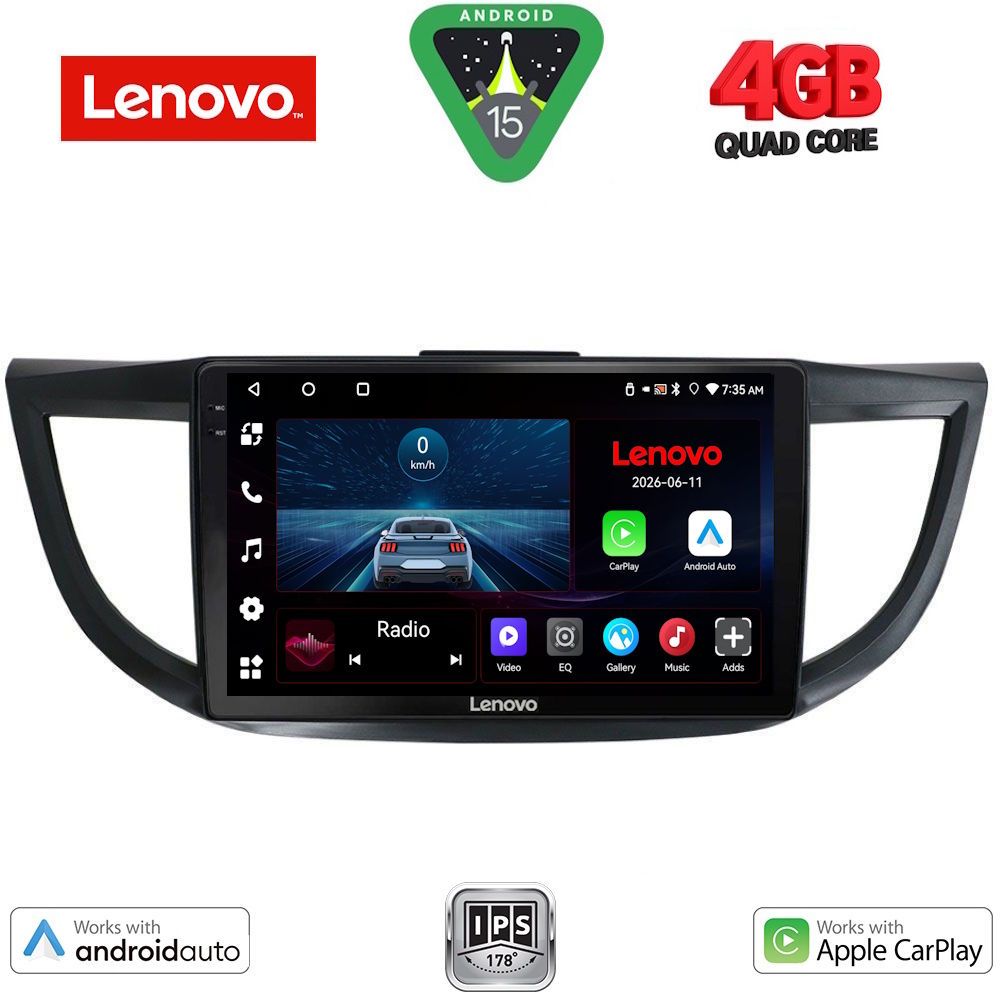 Βλησαρούλης Car Center - LENOVO LVE 8198_CPAA (10inc) MULTIMEDIA TABLET for HONDA CRV mod. 2013-2017