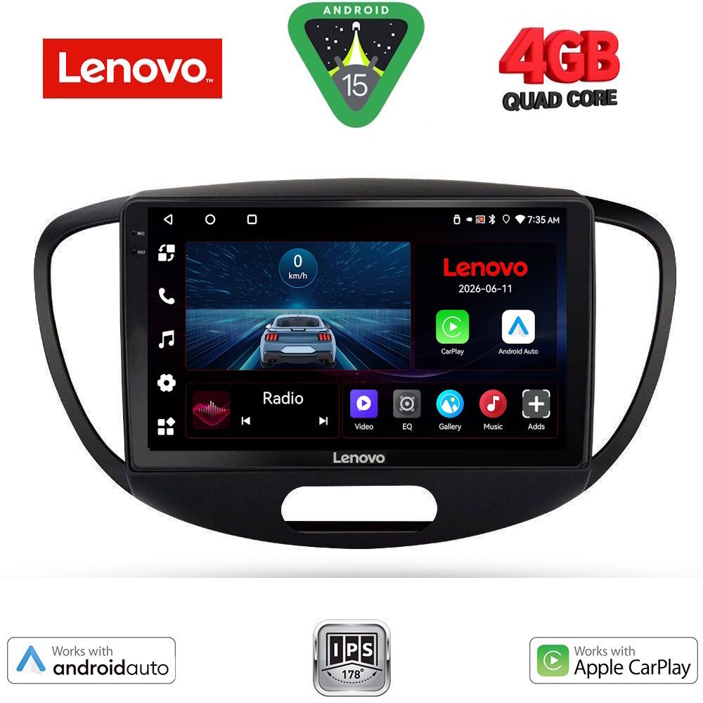 Βλησαρούλης Car Center - LENOVO LVE 8223_CPAA (9inc) MULTIMEDIA TABLET for HYUNDAI i10 mod. 2008-2013