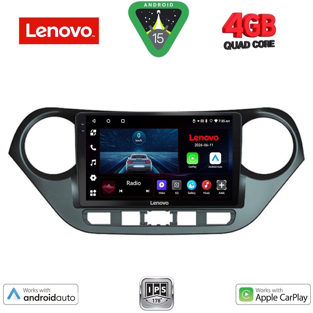 Βλησαρούλης Car Center - LENOVO LVE 8224_CPAA (9inc) MULTIMEDIA TABLET for HYUNDAI i10 mod. 2014-2020