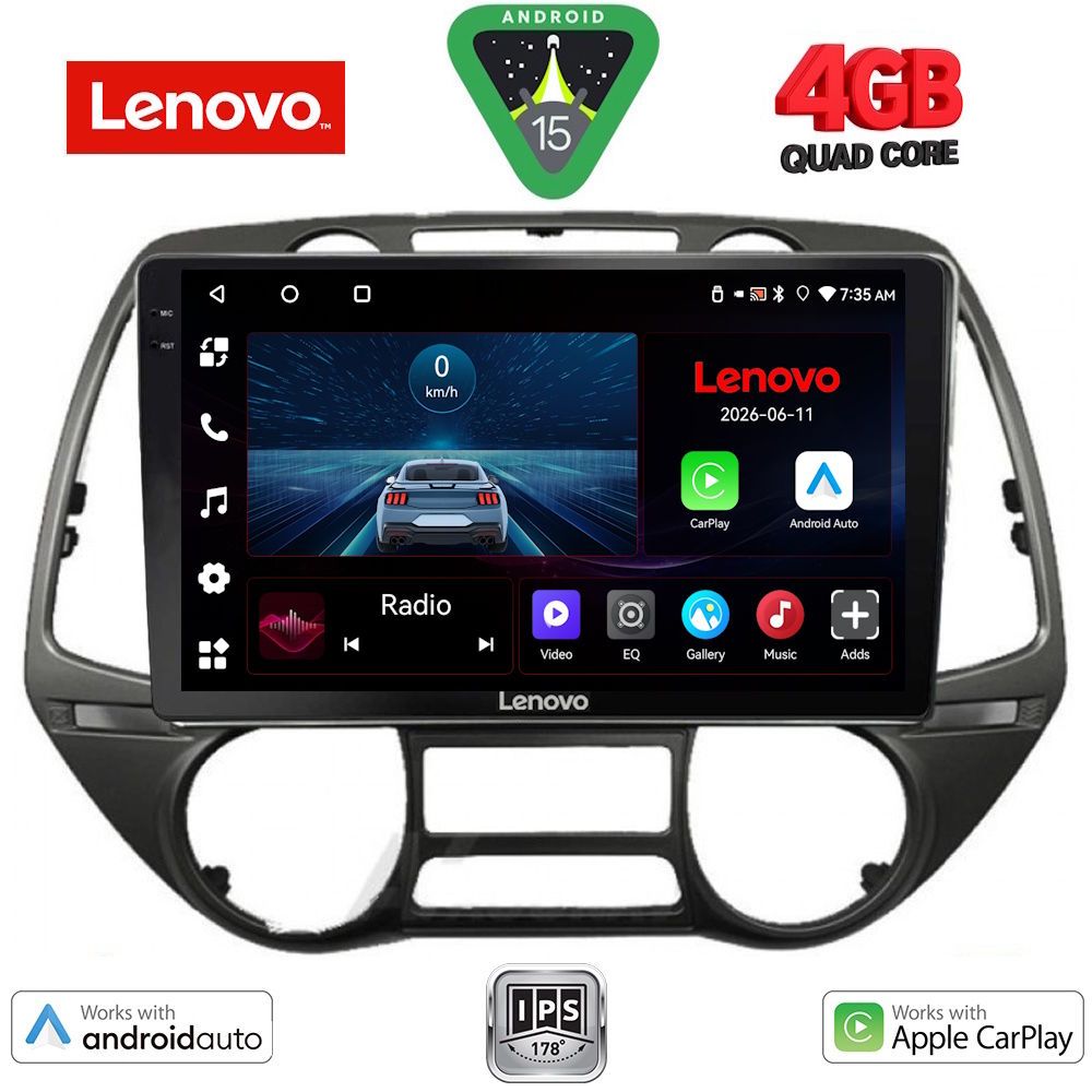 Βλησαρούλης Car Center - LENOVO LVE 8226_CPAA  (9inc) MULTIMEDIA TABLET for HYUNDAI i20 mod. 2008-2014